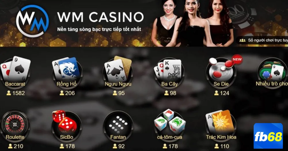 WM Casino là thương hiệu đang dẫn đầu bảng xếp hạng